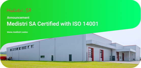 Medistri SA Certified with ISO 14001